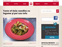 Tablet Screenshot of blog.martyrestaurants.com